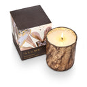 Woodfire Small Boxed Crackle Glass Candle