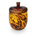 Woodfire Glass Acorn Candle