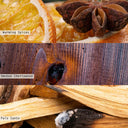 Crimson Woods Small Boxed Crackle Glass Candle