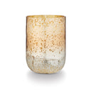 Winter White Large Radiant Glass Candle